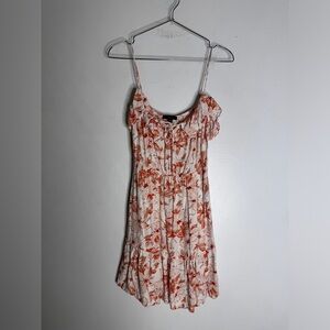 J. Crew Floral Mini Dress - Red and White